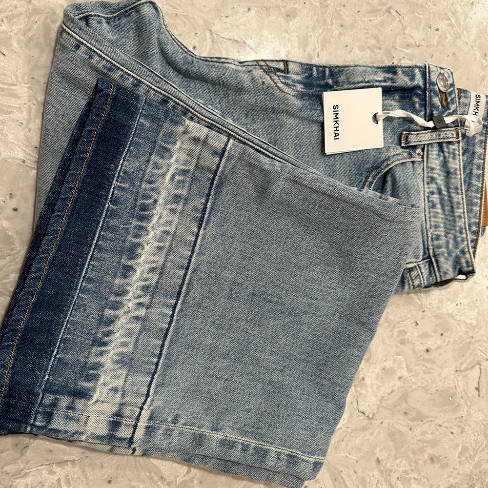 SIMKHAI Jude Crop Wide Leg Jeans in Santa Monica multiple sizes - Picture 10 of 10